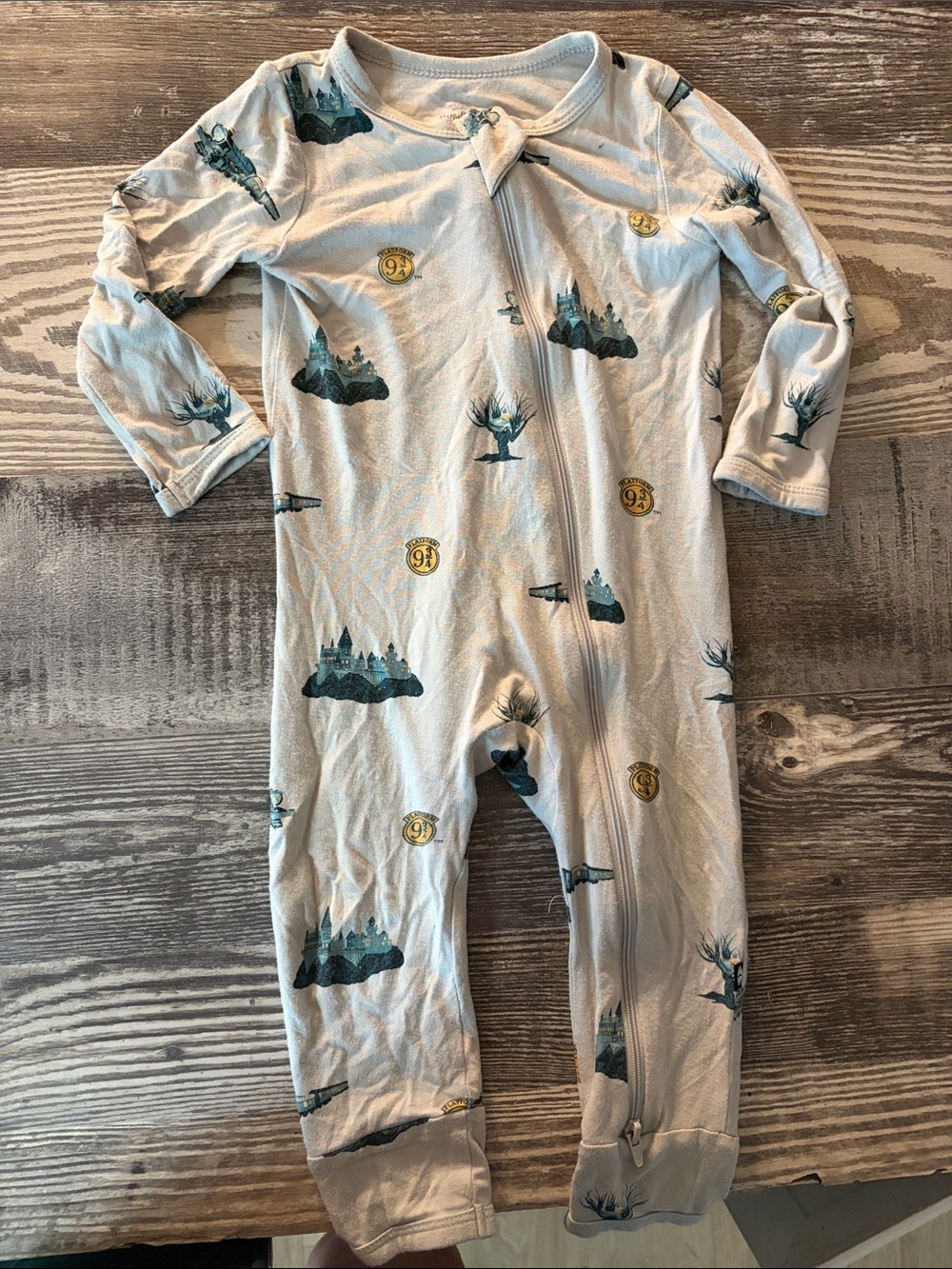 Stained Journey Kyte Baby Zipper Romper